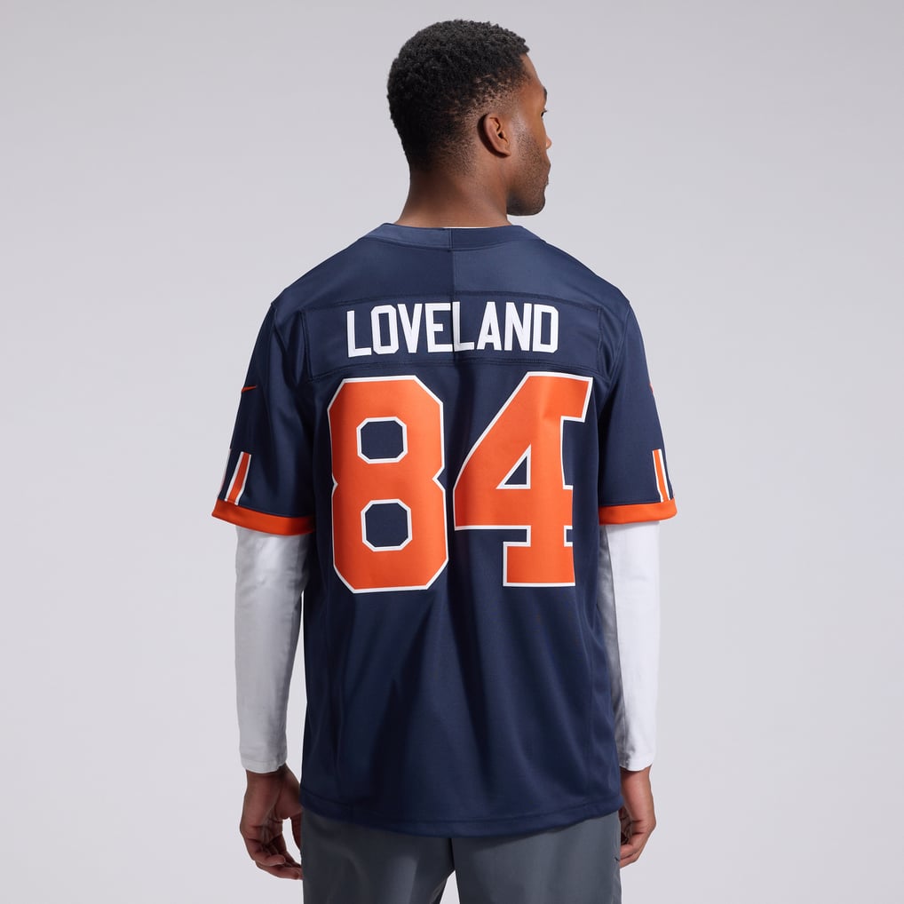 Men's Chicago Bears Colston Loveland Nike Navy 2026 Rivalries Collection Stitched Limited Jersey - Image 4