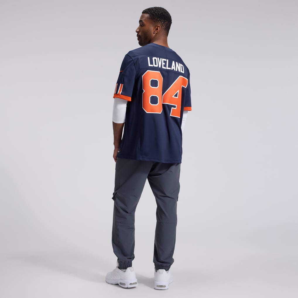 Men's Chicago Bears Colston Loveland Nike Navy 2026 Rivalries Collection Stitched Limited Jersey - Image 6
