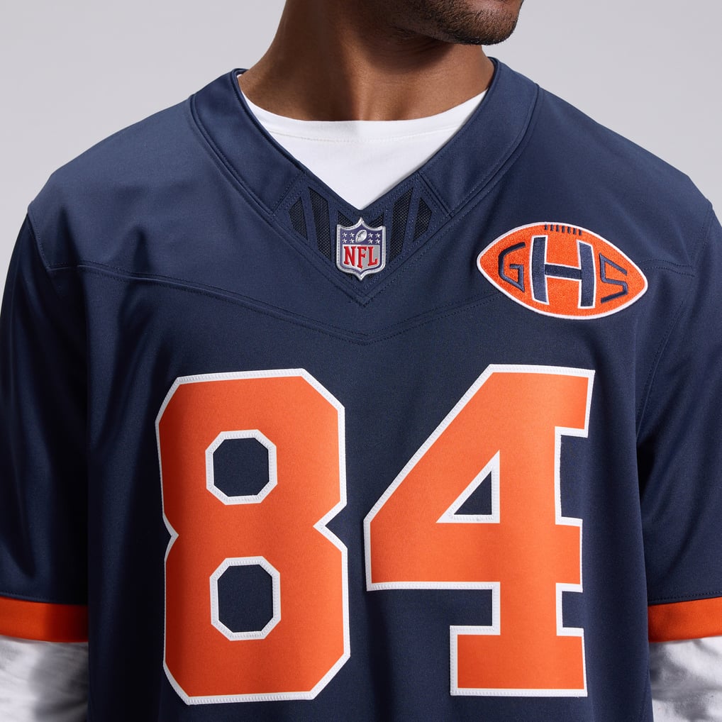 Men's Chicago Bears Colston Loveland Nike Navy 2026 Rivalries Collection Stitched Limited Jersey - Image 9