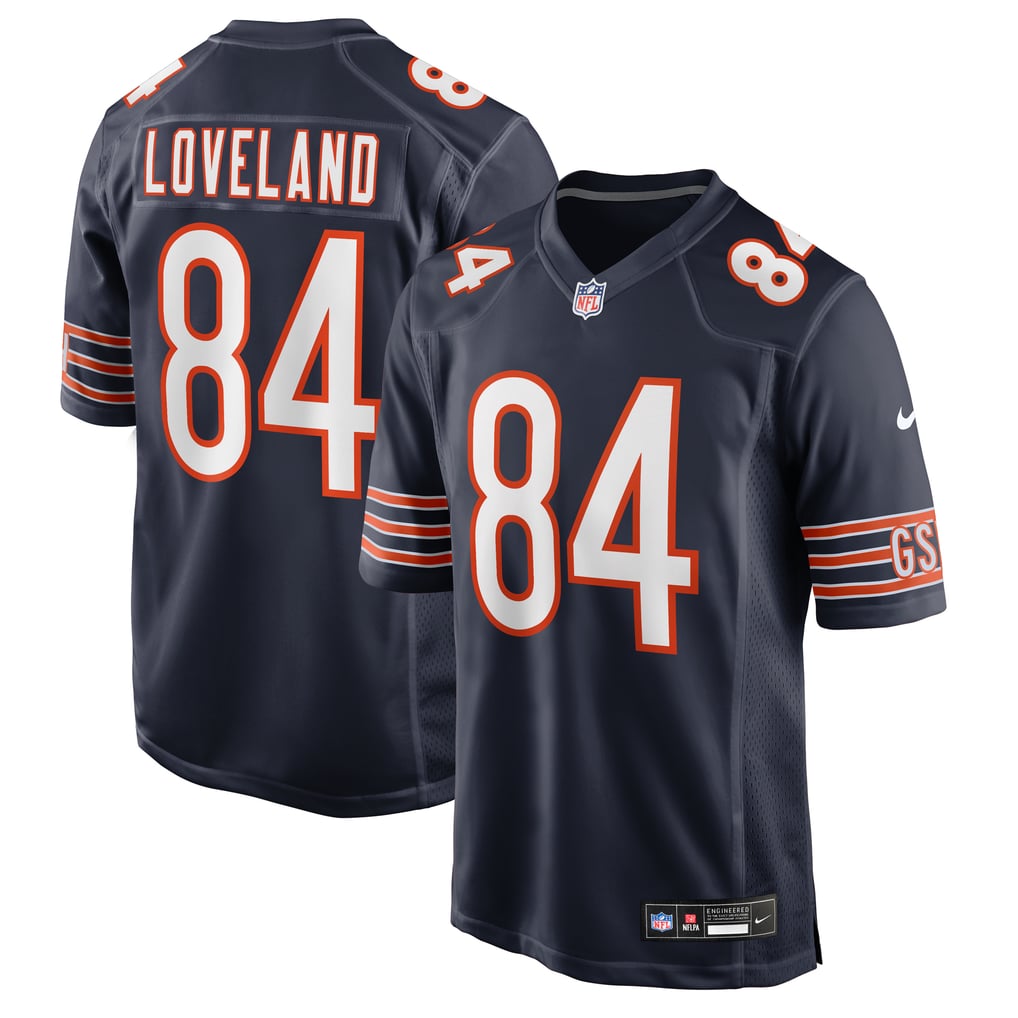 Men's Chicago Bears Colston Loveland Nike Navy Team Game Jersey - Image 2