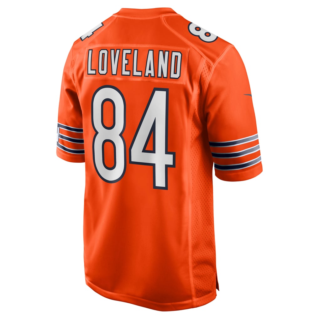 Men's Chicago Bears Colston Loveland Nike Orange Alternate Game Player Jersey - Image 4