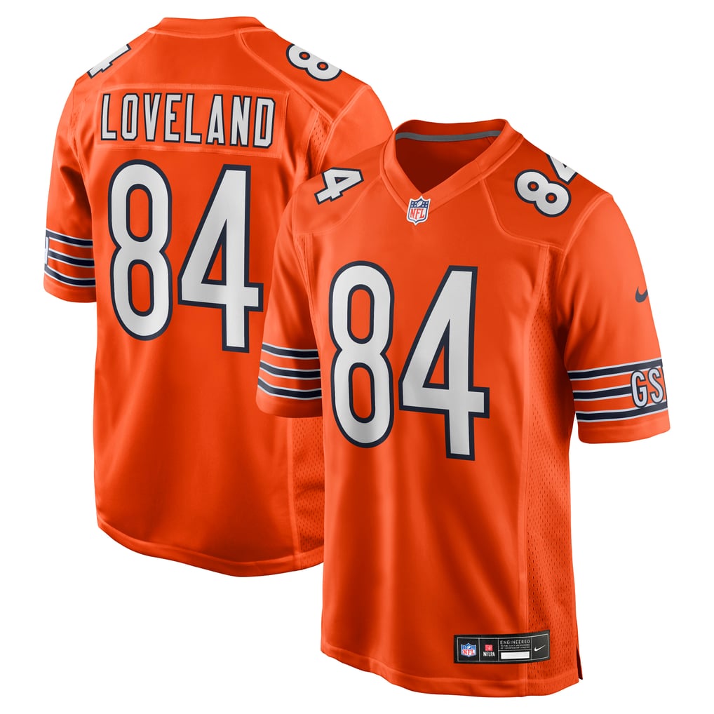Men's Chicago Bears Colston Loveland Nike Orange Alternate Game Player Jersey - Image 1