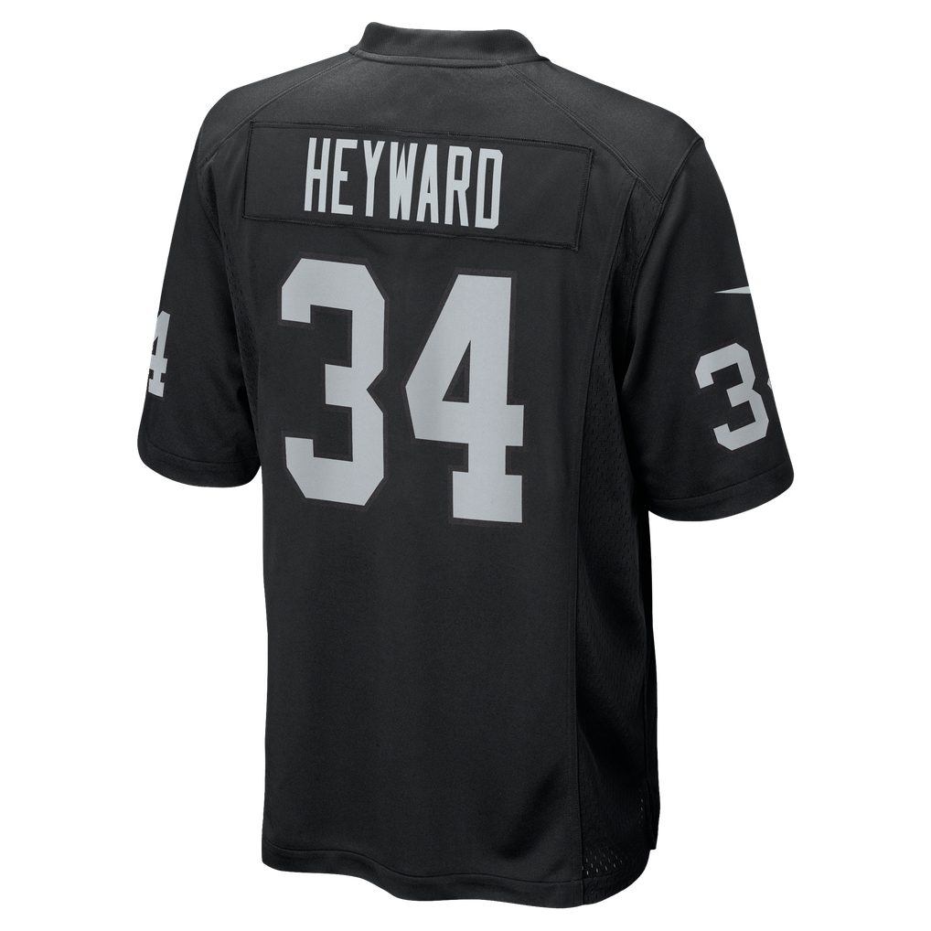 Men's Las Vegas Raiders Connor Heyward Nike Black Team Game Jersey - Image 6