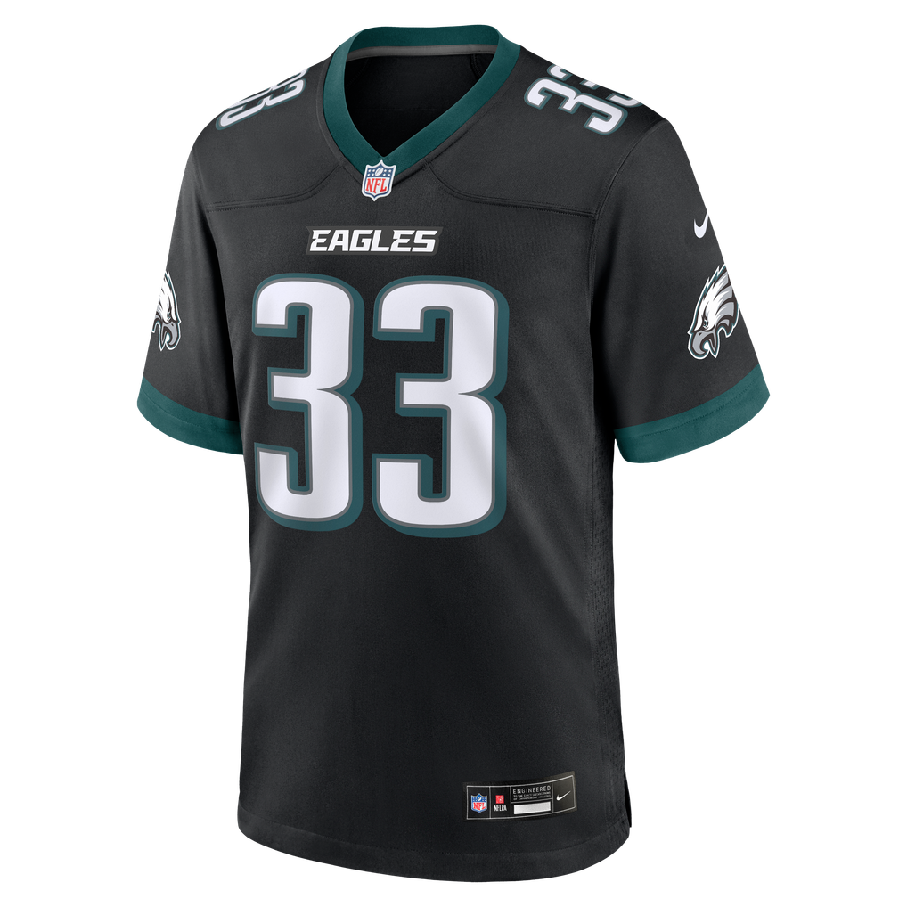 Men's Philadelphia Eagles Cooper DeJean Nike  Black Alternate Game Jersey - Image 3