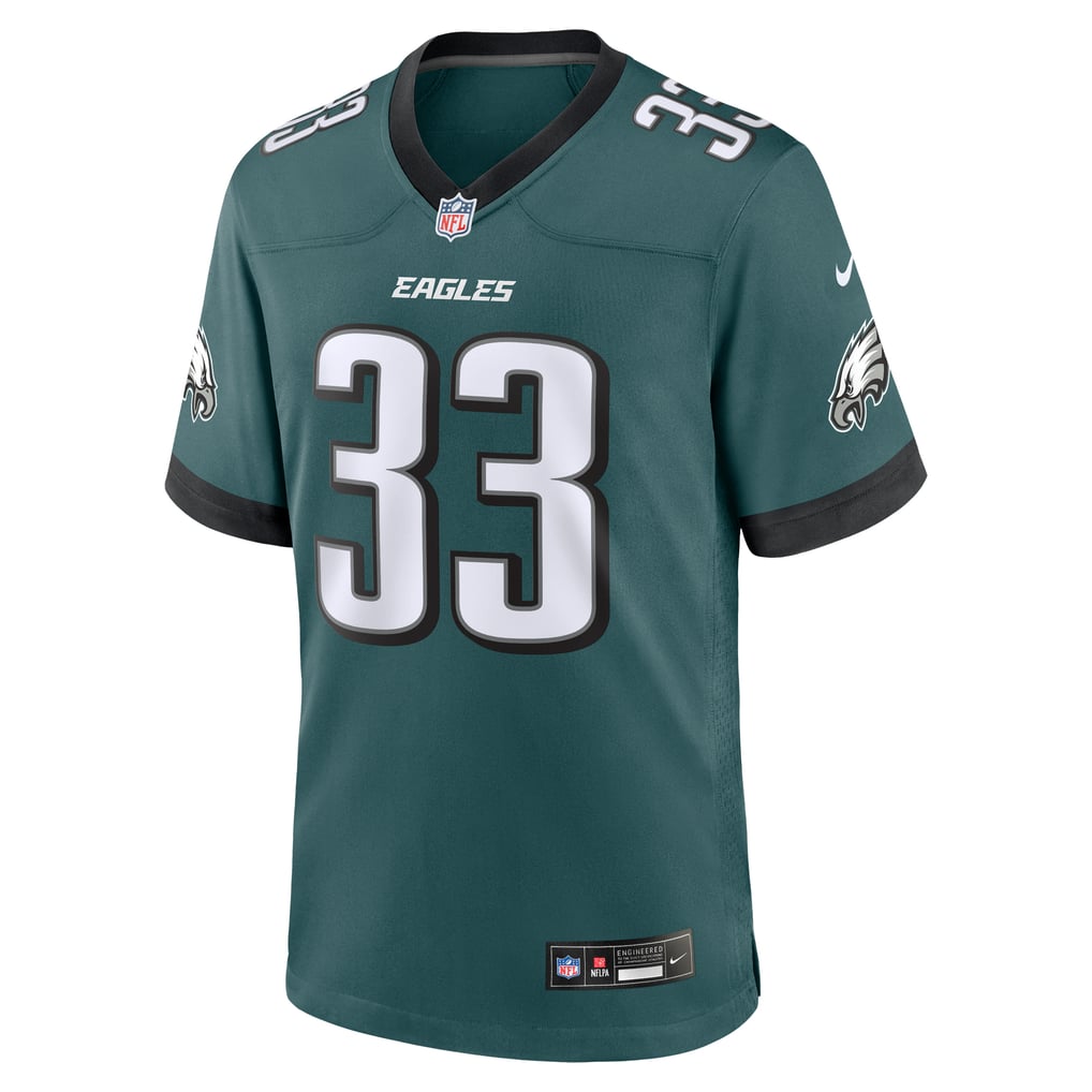 Men's Philadelphia Eagles Cooper DeJean Nike Green  Game Jersey - Image 3