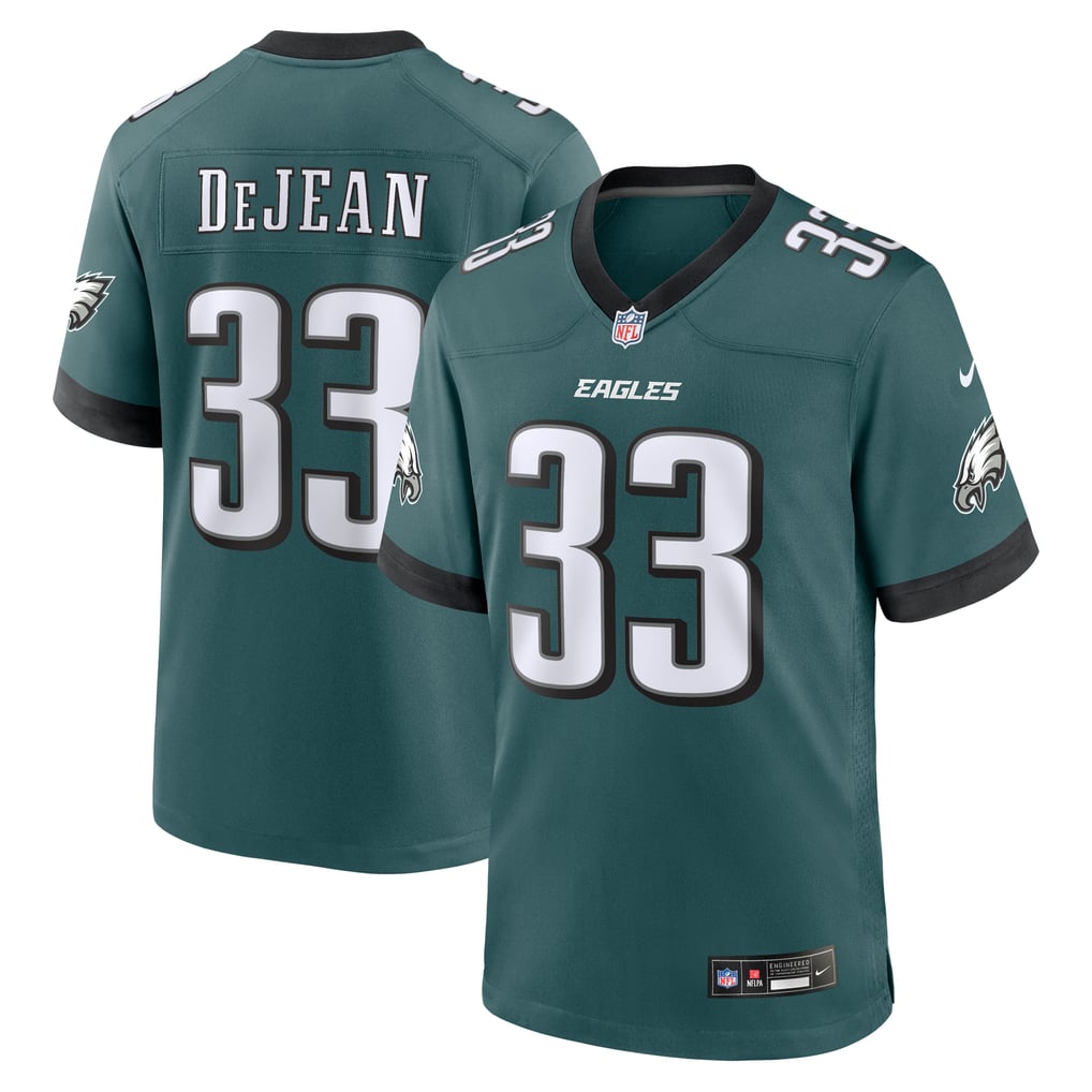 Men's Philadelphia Eagles Cooper DeJean Nike Green  Game Jersey - Image 1