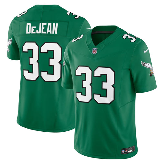 Men's Philadelphia Eagles Cooper DeJean Nike Kelly Green Alternate 2  Vapor F.U.S.E. Limited Jersey - Image 1