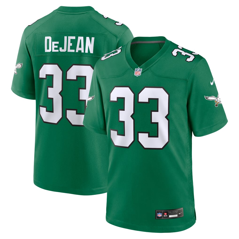 Men's Philadelphia Eagles Cooper DeJean Nike  Kelly Green Alternate Game Jersey - Image 2