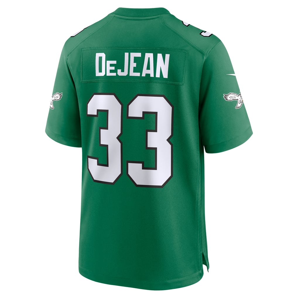 Men's Philadelphia Eagles Cooper DeJean Nike  Kelly Green Alternate Game Jersey - Image 4