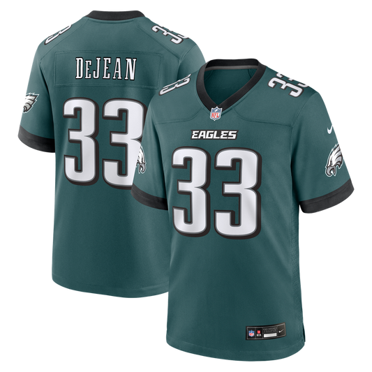 Men's Philadelphia Eagles Cooper DeJean Nike  Midnight Green Team Game Jersey - Image 1