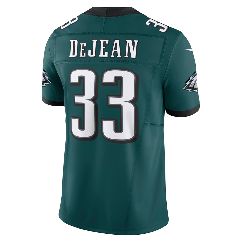 Men's Philadelphia Eagles Cooper DeJean Nike Midnight Green Team Vapor F.U.S.E. Limited Jersey - Image 4