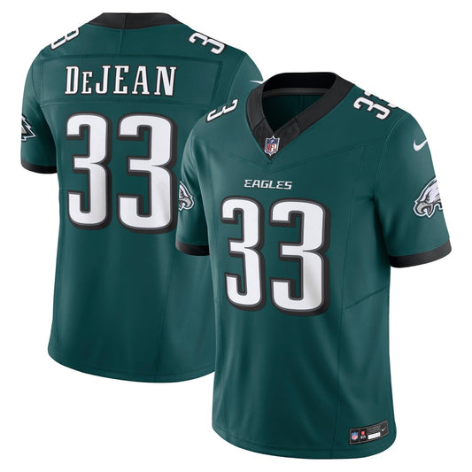 Men's Philadelphia Eagles Cooper DeJean Nike Midnight Green Team Vapor F.U.S.E. Limited Jersey - Image 1