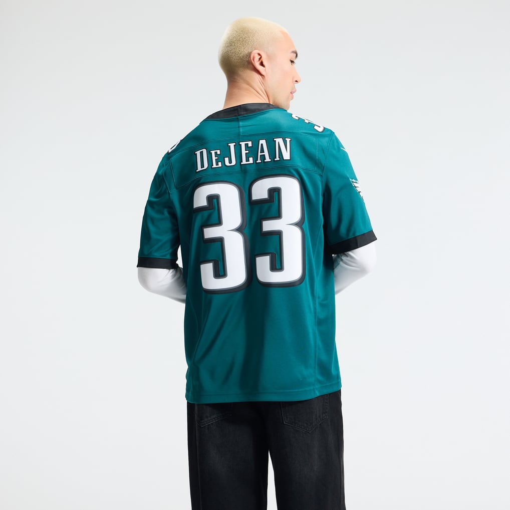 Men's Philadelphia Eagles Cooper DeJean Nike Midnight Green Team Vapor F.U.S.E. Stitched Limited Jersey - Image 4