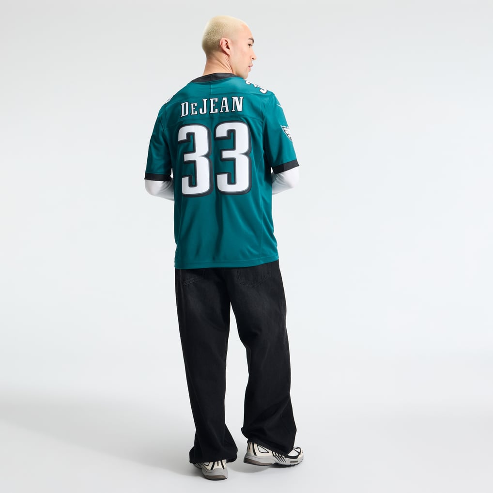 Men's Philadelphia Eagles Cooper DeJean Nike Midnight Green Team Vapor F.U.S.E. Stitched Limited Jersey - Image 6