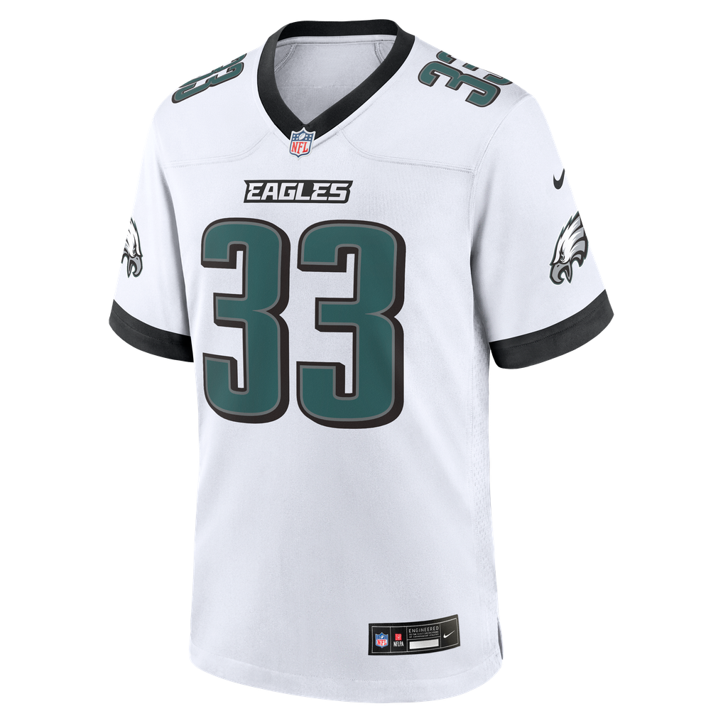 Men's Philadelphia Eagles Cooper DeJean Nike  White Game Jersey - Image 3