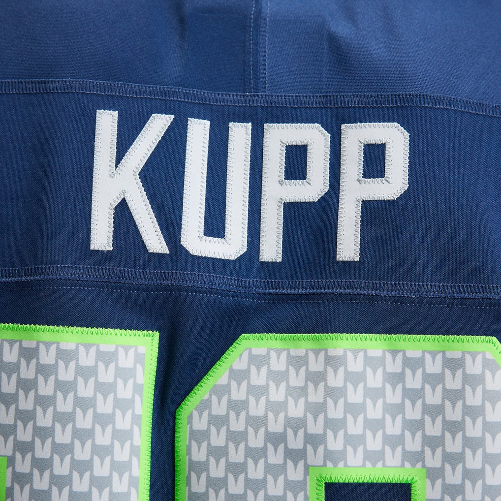 Men's Seattle Seahawks Cooper Kupp Nike College Navy Team Vapor F.U.S.E. Stitched Limited Jersey - Image 12