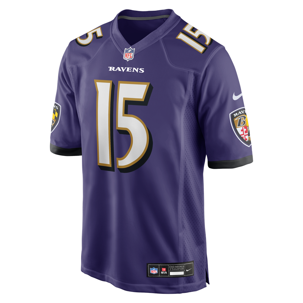 Men's Baltimore Ravens Cooper Rush Nike Purple Team Game Jersey