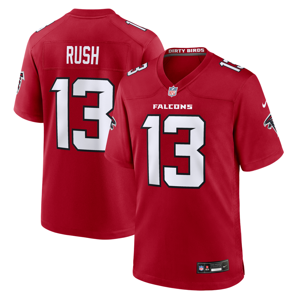 Men's Atlanta Falcons Cooper Rush Nike Red Team Game Jersey