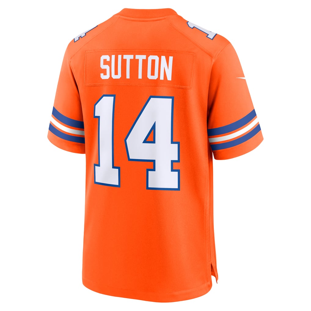 Men's Denver Broncos Courtland Sutton Nike Orange Alternate Game Jersey - Image 4