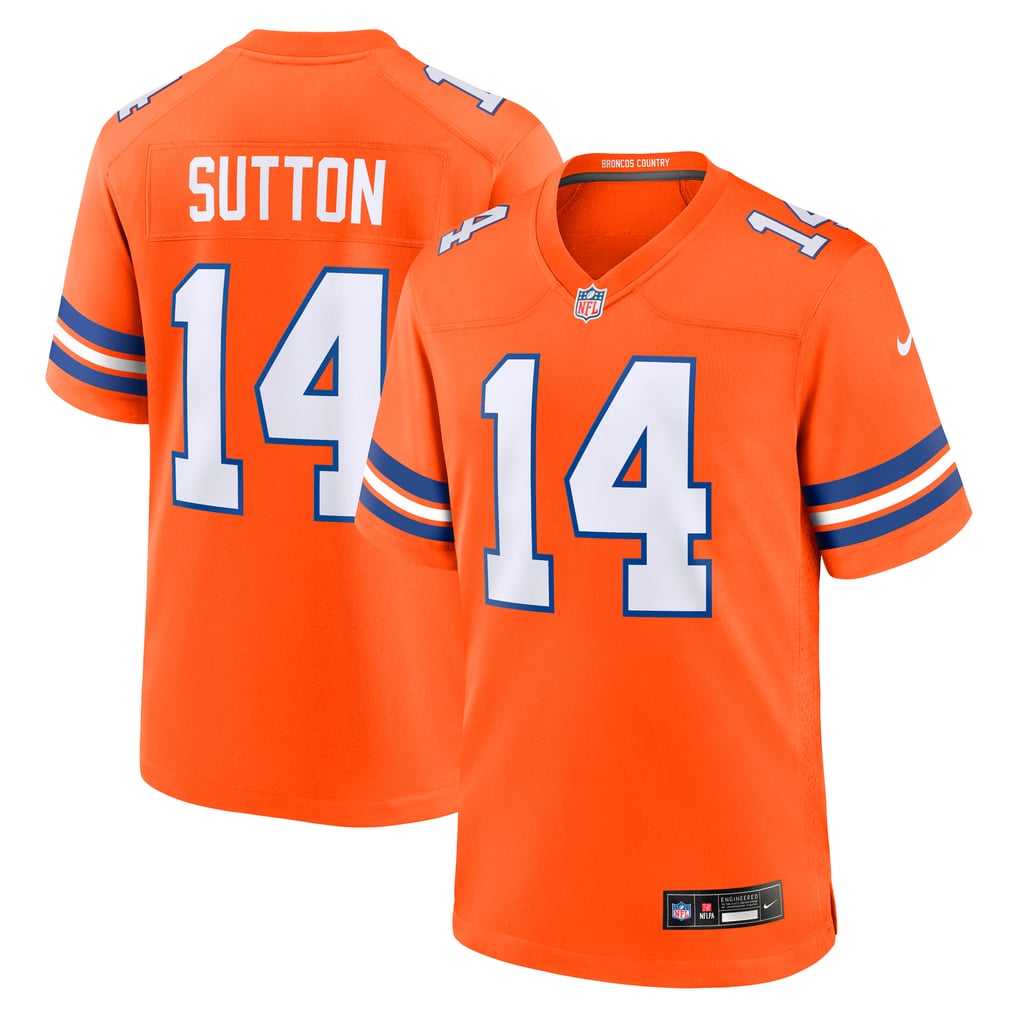 Men's Denver Broncos Courtland Sutton Nike Orange Alternate Game Jersey - Image 1