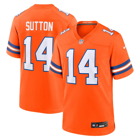 Men's Denver Broncos Courtland Sutton Nike Orange Alternate Game Jersey - Image 1