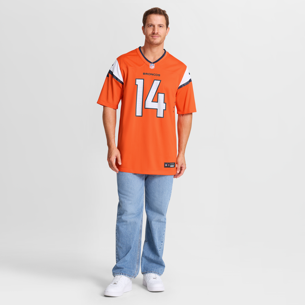 Men's Denver Broncos Courtland Sutton Nike Orange Mile High Collection Game Jersey - Image 8