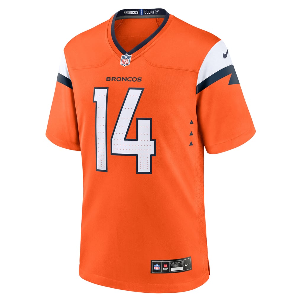 Men's Denver Broncos Courtland Sutton Nike Orange Mile High Collection Game Jersey - Image 3