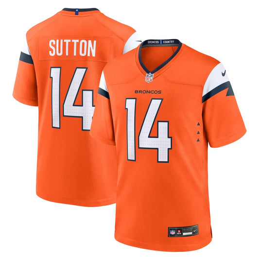 Men's Denver Broncos Courtland Sutton Nike Orange Mile High Collection Game Jersey - Image 1