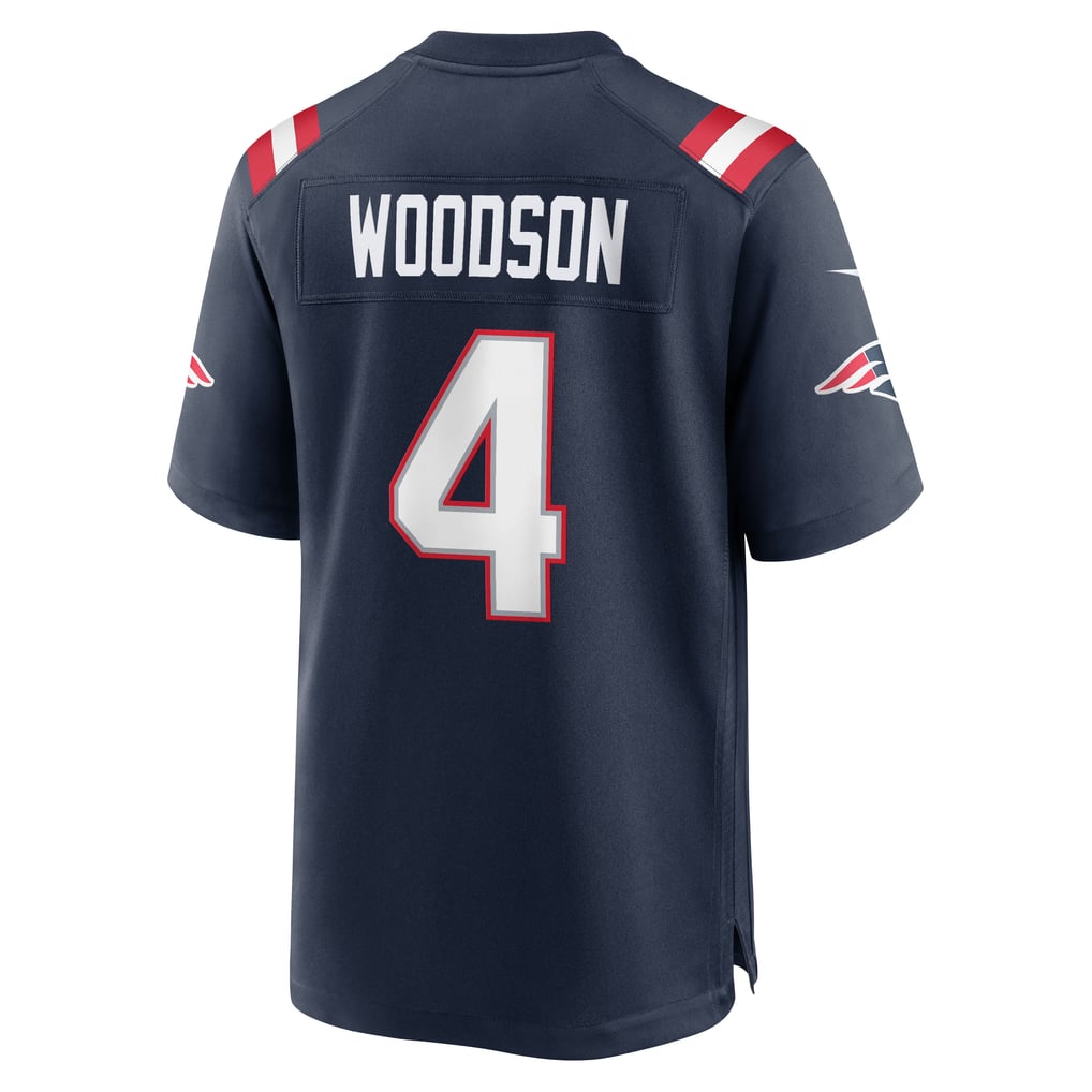 Men's New England Patriots Craig Woodson Nike Navy Team Game Jersey - Image 6