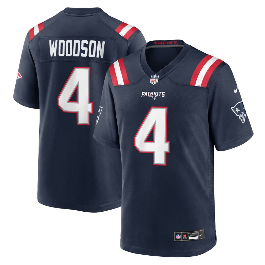 Men's New England Patriots Craig Woodson Nike Navy Team Game Jersey - Image 1