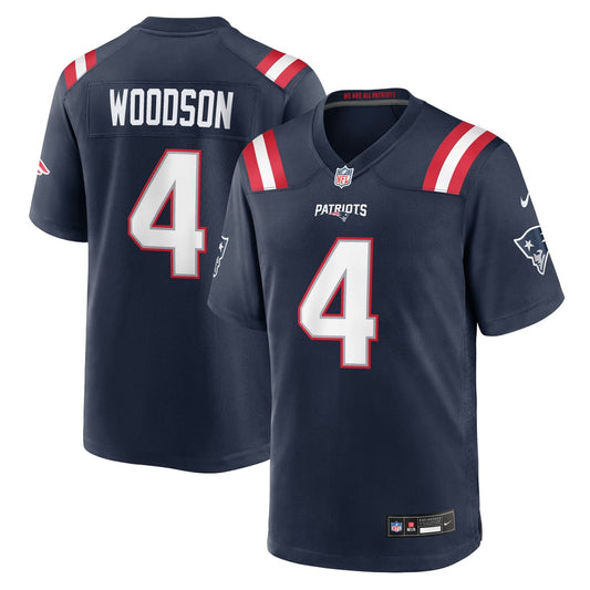 Men's New England Patriots Craig Woodson Nike Navy Team Game Jersey - Image 1