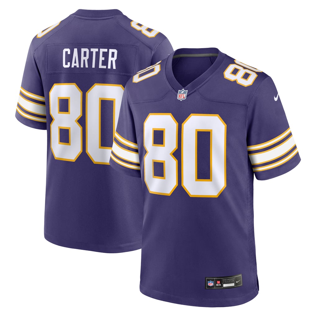Men's Minnesota Vikings Cris Carter Nike Purple Retired Player Alternate Game Jersey - Image 1
