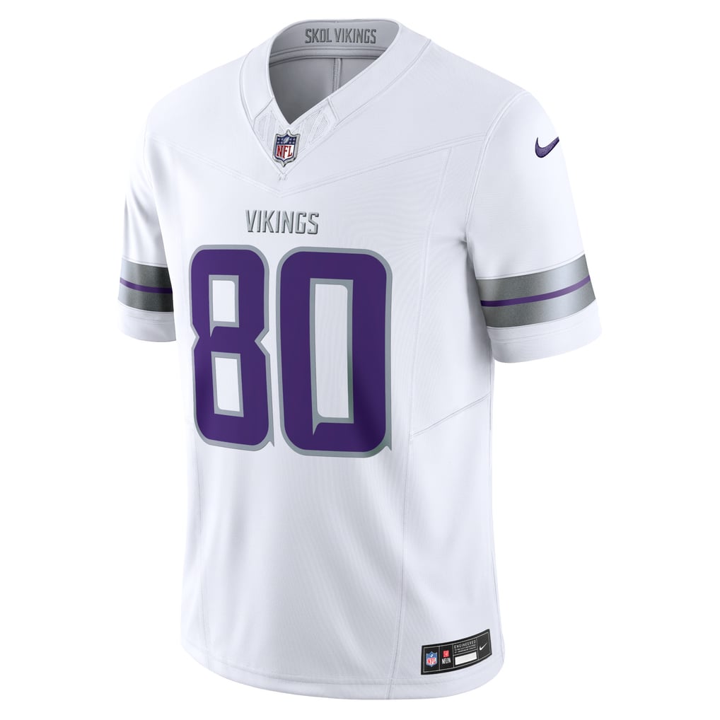 Men's Minnesota Vikings Cris Carter Nike White Alternate Vapor F.U.S.E. Retired Player Limited Jersey - Image 3