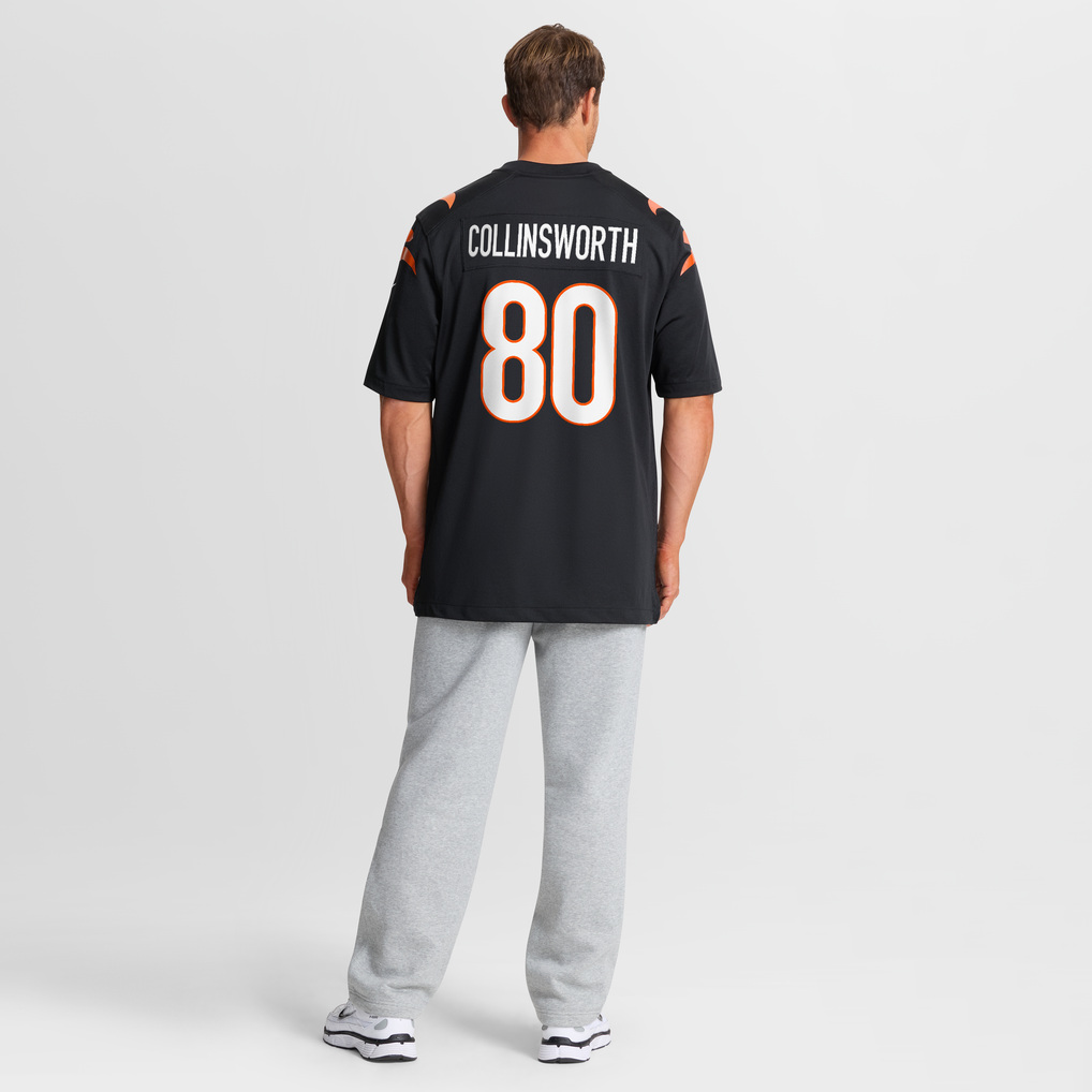 Men's Cincinnati Bengals Cris Collinsworth Nike Black Team Retired Player Game Jersey - Image 9