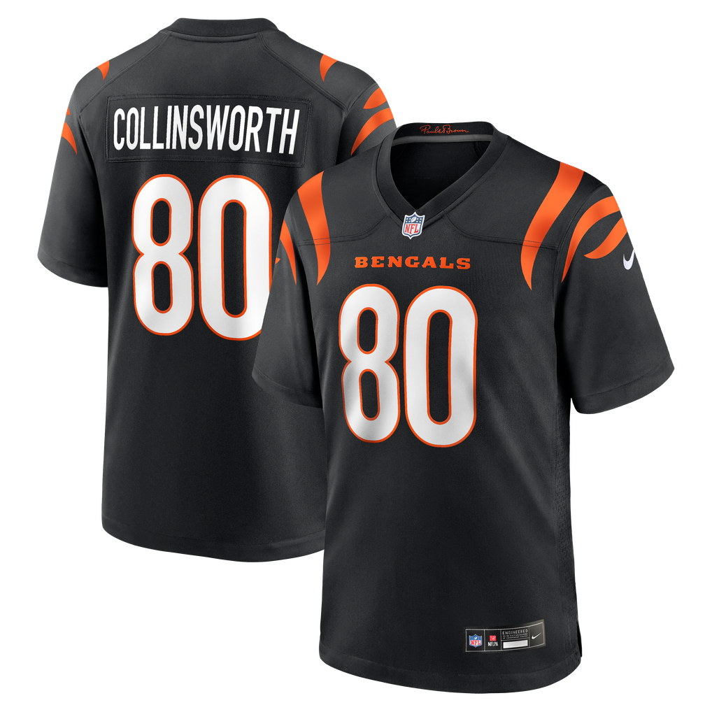 Men's Cincinnati Bengals Cris Collinsworth Nike Black Team Retired Player Game Jersey - Image 1