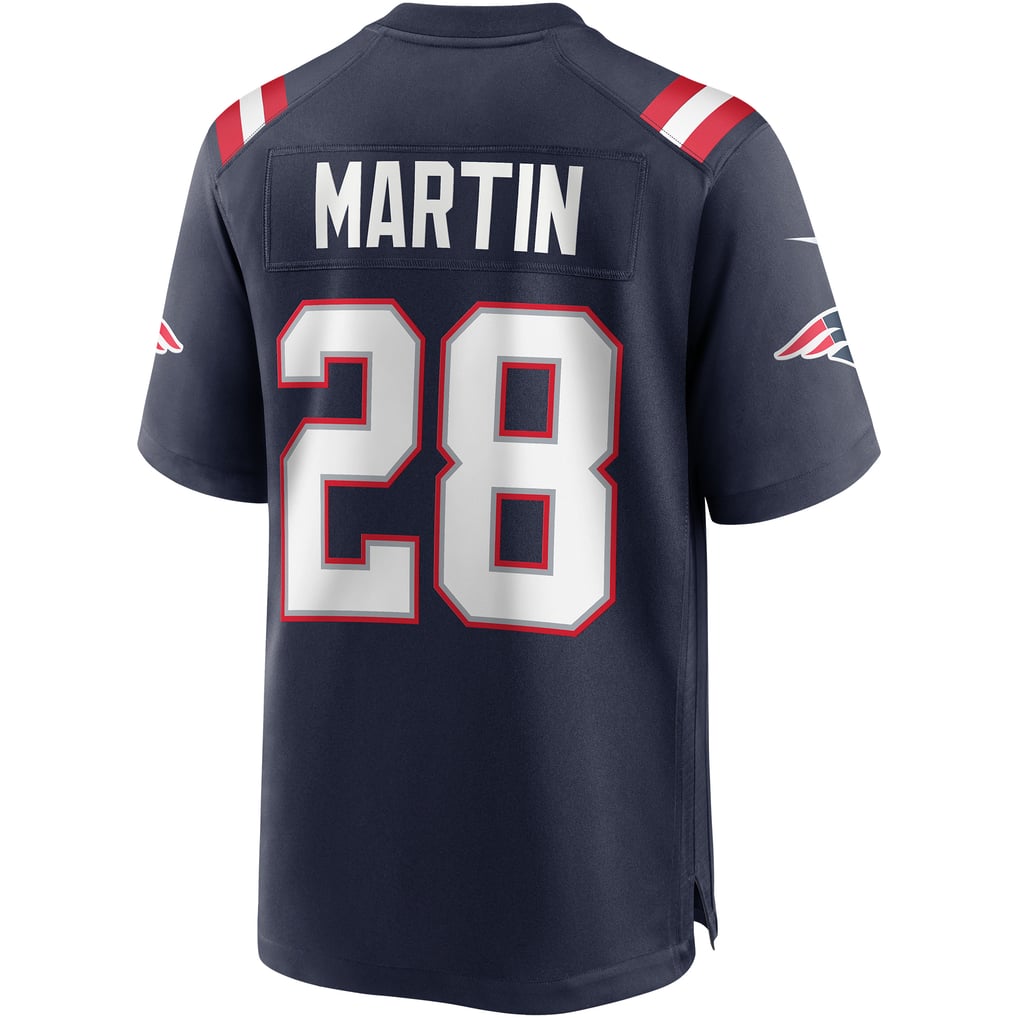 Men's New England Patriots Curtis Martin Nike Navy Game Retired Player Jersey - Image 4