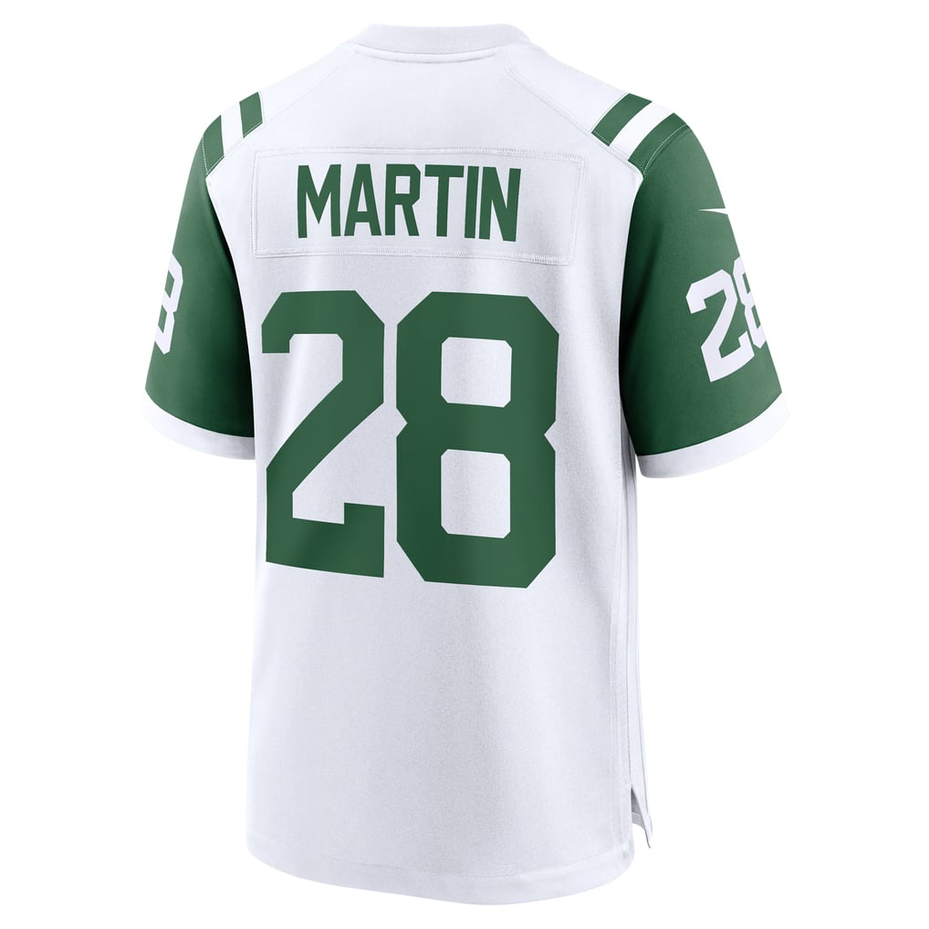 Men's New York Jets Curtis Martin Nike White Retired Player Alternate Game Jersey - Image 4
