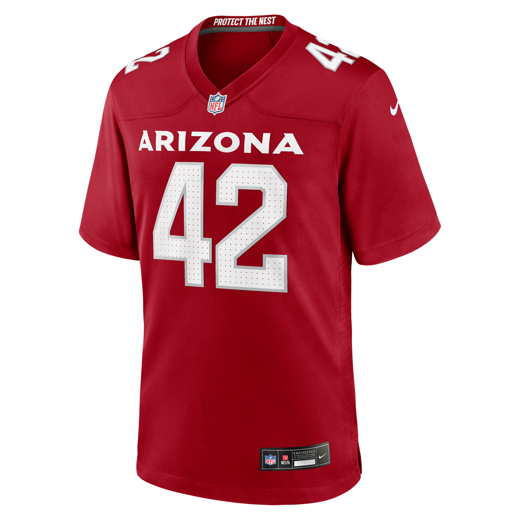 Men's Arizona Cardinals Dadrion Taylor-Demerson Nike  Cardinal Team Game Jersey - Image 3