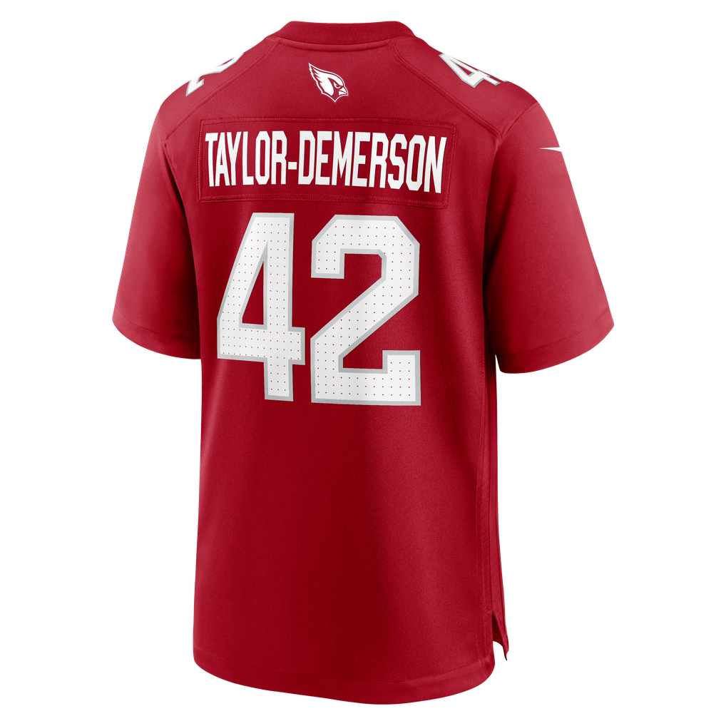 Men's Arizona Cardinals Dadrion Taylor-Demerson Nike  Cardinal Team Game Jersey - Image 4