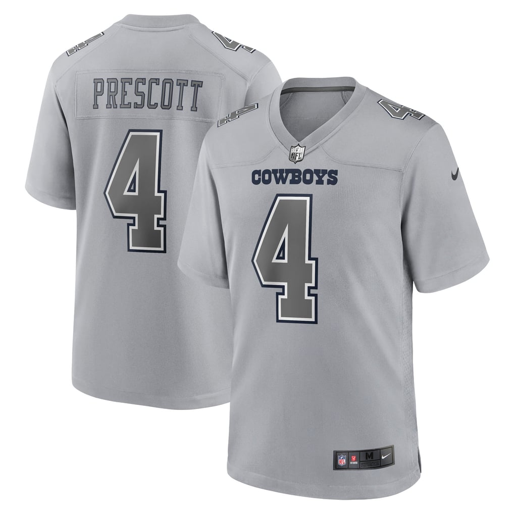 Men's Dallas Cowboys Dak Prescott Nike Gray Atmosphere Fashion Game Jersey - Image 2
