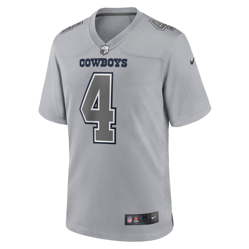 Men's Dallas Cowboys Dak Prescott Nike Gray Atmosphere Fashion Game Jersey - Image 3