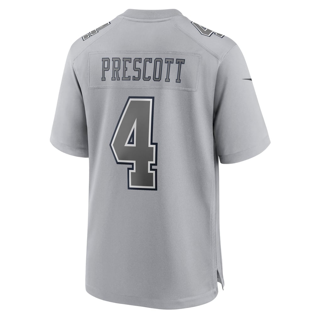 Men's Dallas Cowboys Dak Prescott Nike Gray Atmosphere Fashion Game Jersey - Image 4