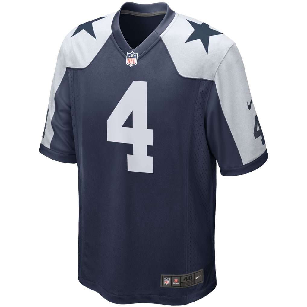 Men's Dallas Cowboys Dak Prescott Nike Navy Alternate Game Team Jersey - Image 3
