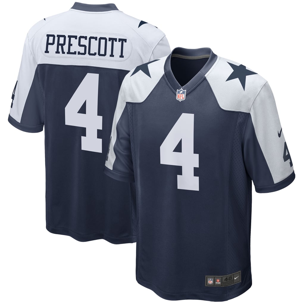 Men's Dallas Cowboys Dak Prescott Nike Navy Alternate Game Team Jersey - Image 1