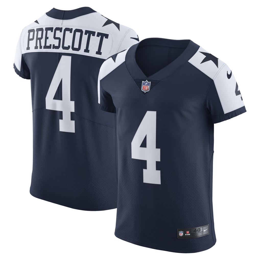 Men's Dallas Cowboys Dak Prescott Nike Navy Alternate Vapor Elite Player Jersey - Image 2