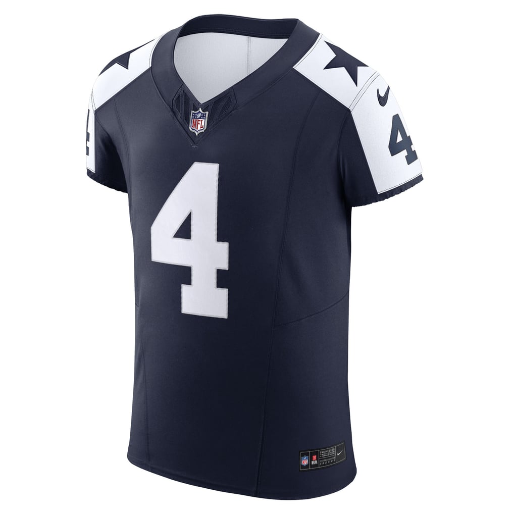 Men's Dallas Cowboys Dak Prescott Nike Navy Alternate Vapor F.U.S.E. Elite Jersey - Image 3