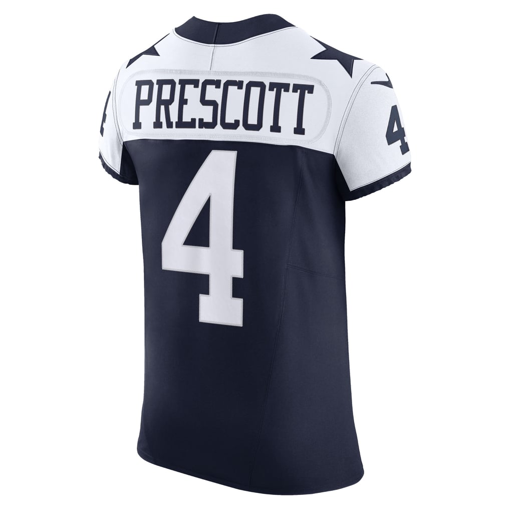 Men's Dallas Cowboys Dak Prescott Nike Navy Alternate Vapor F.U.S.E. Elite Jersey - Image 4