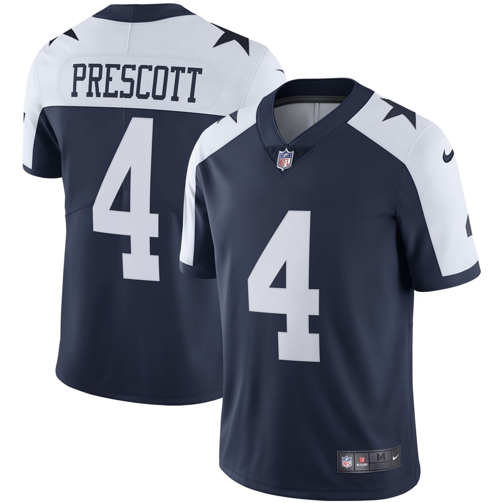 Men's Dallas Cowboys Dak Prescott Nike Navy Alternate Vapor Limited Jersey - Image 2