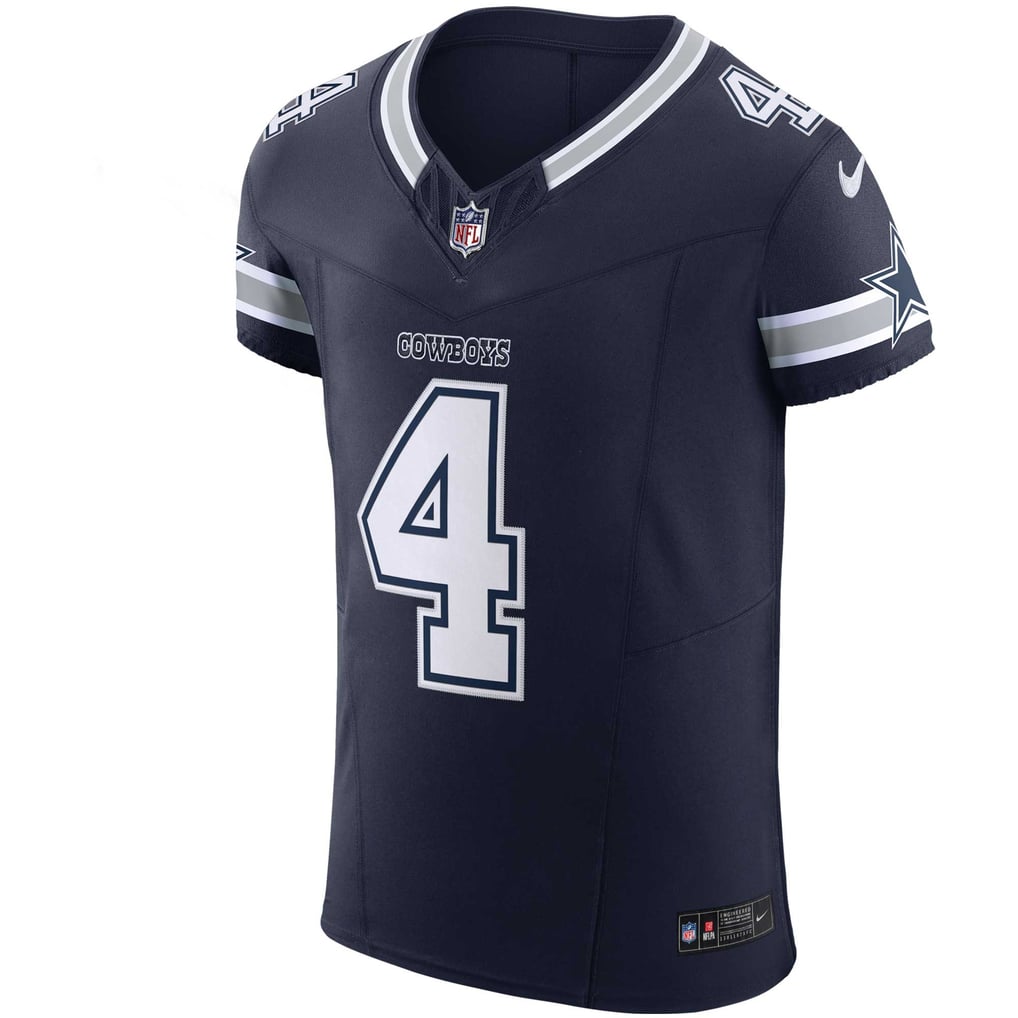 Men's Dallas Cowboys Dak Prescott Nike Navy Team Vapor F.U.S.E. Elite Jersey - Image 3