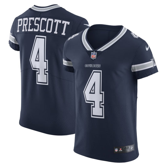 Men's Dallas Cowboys Dak Prescott Nike Navy Vapor Elite Player Team Jersey - Image 1